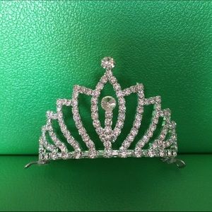 Princess Crown Silver Rhinestone